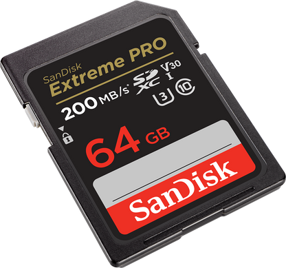 SDXC-minneskort SanDisk Extreme Pro, 64Gb, Klass 10 / UHS-1 U3 SDSDXXU-064G-GN4IN