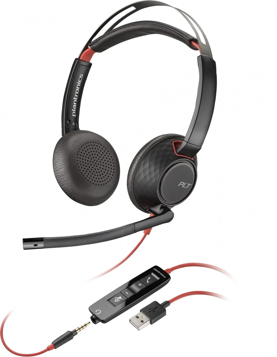 Callcenter-hörlurar USB-C HP Poly Blackwire C5220, Svarta 80R97AA