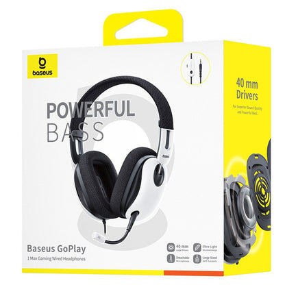 Hörlurar 3.5mm Baseus GoPlay 1 Max, Vita A00181002213-00