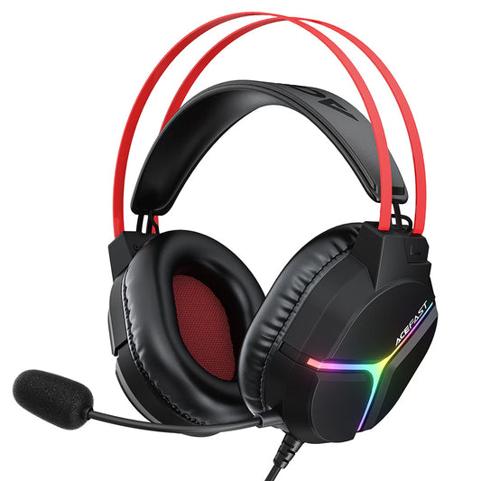 Gaminghörlurar 3,5 mm Acefast H16, RGB, 2m, Svarta
