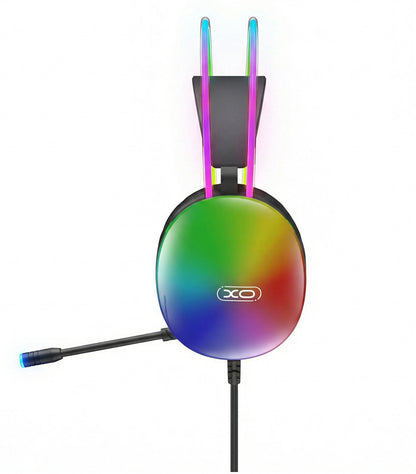 Gaminghörlurar 3,5 mm XO Design GE11, RGB, Svarta