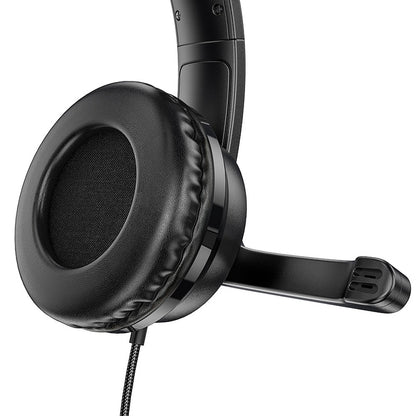 Gaminghörlurar 3,5 mm HOCO W103, Svarta