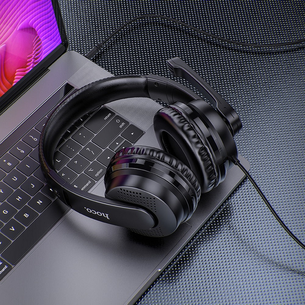 Gaminghörlurar 3,5 mm HOCO W103, Svarta