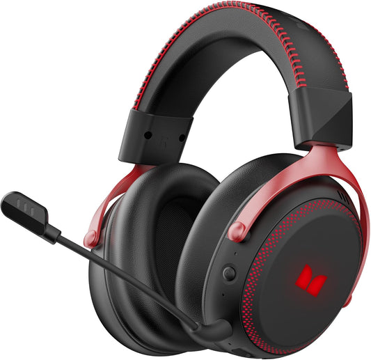 Trådlösa Gaminghörlurar Monster Mission 350, BT / Wi-Fi / Med sladd, Svarta