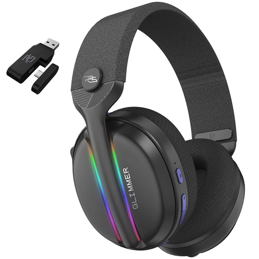 Gaminghörlurar Wireless Proove Glimmer, RGB, BT / Wi-Fi / Wired, Svart Lila WHGL00022016