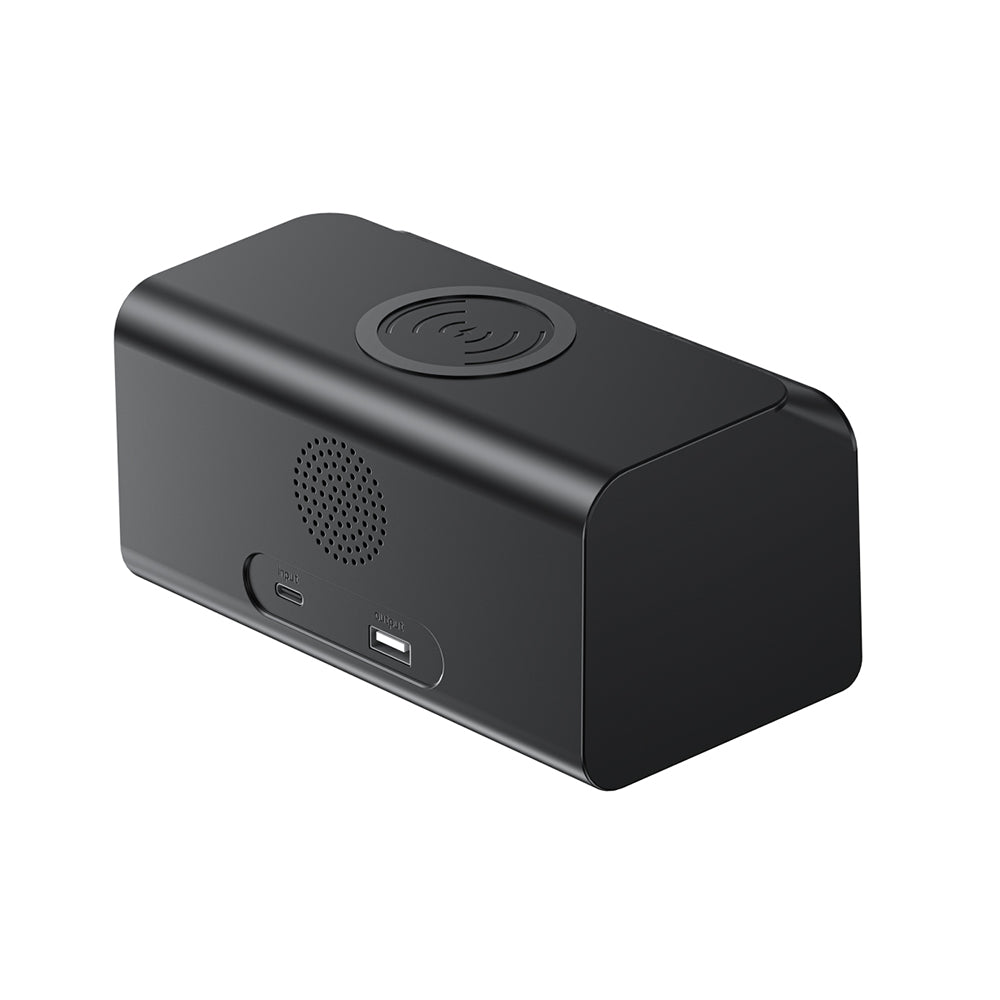 HAVIT W3041 6in1 Digital Klocka med Trådlös QI-laddning, Svart