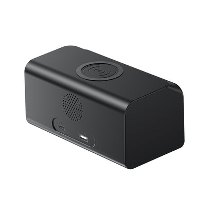 HAVIT W3041 6in1 Digital Klocka med Trådlös QI-laddning, Svart