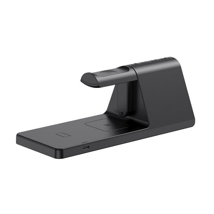 Digital klocka HAVIT W3042 4in1 med trådlös QI-laddning, Svart