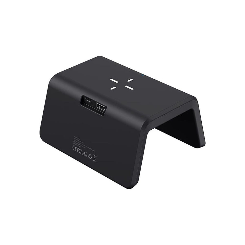 Digital klocka HAVIT W320 med trådlös QI-laddning, Svart