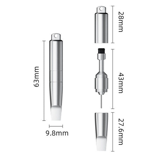 OEM SIM-nyckel CS-02, 3i1, Nyckelringstyp, Grå