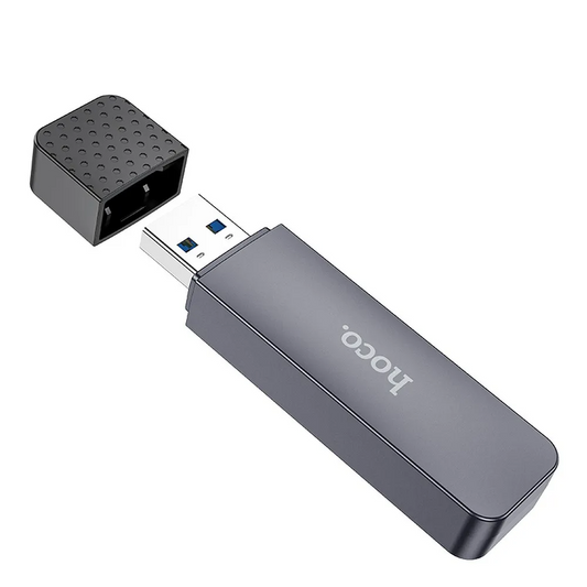 Kortläsare USB 3.0 HOCO HB45, SD - microSD, Grå