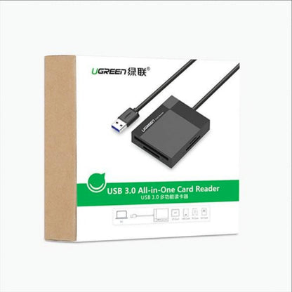 Kortläsare USB 3.0 UGREEN CR125, SD - microSD - CF - MS, Svart