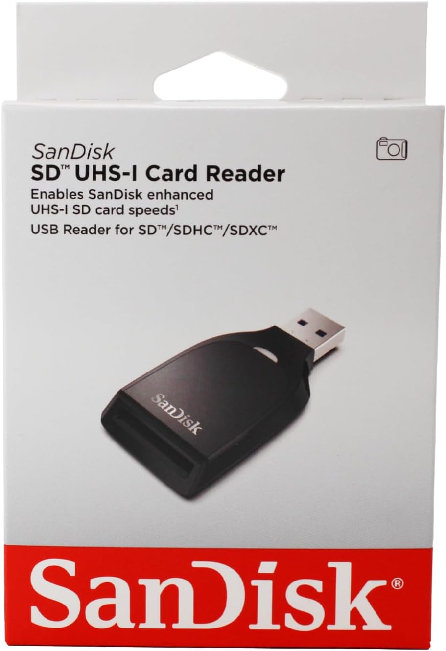 SanDisk USB 3.0-kortläsare, SD, Svart SDDR-C531-GNANN
