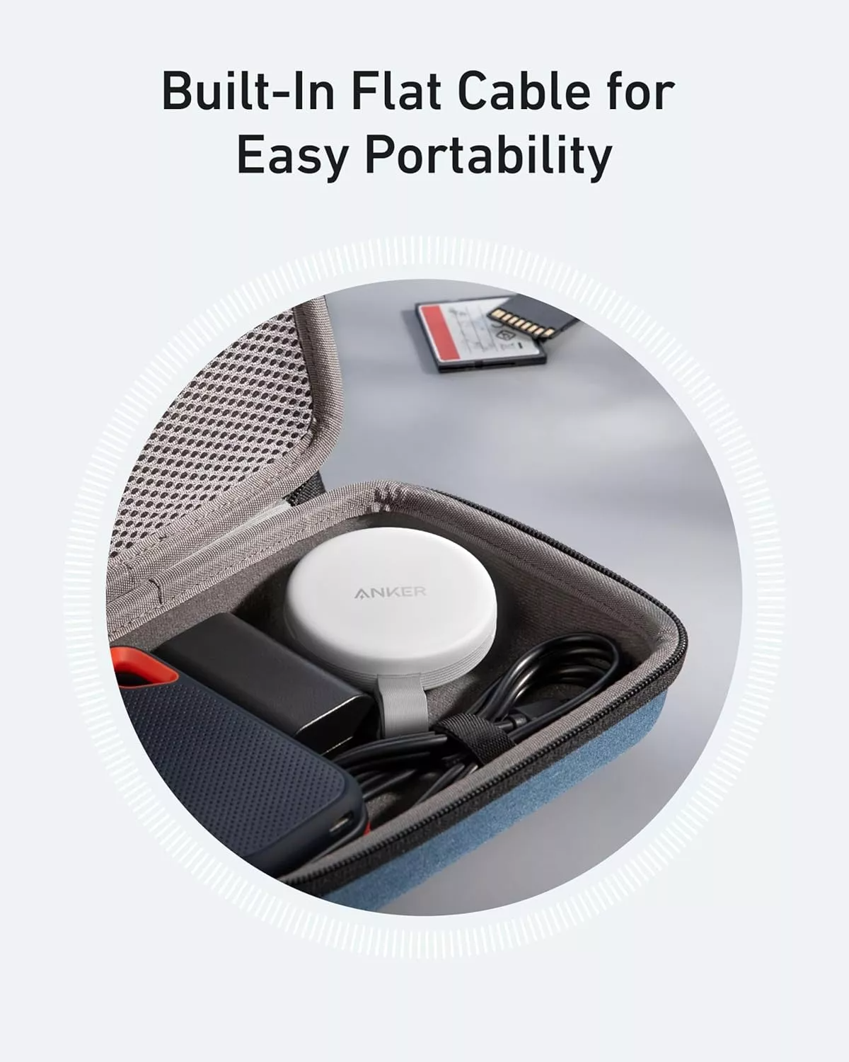 USB-C-kortläsare Anker MagGo för Apple iPhone USB-C, SD - microSD, Vit A83D1G21