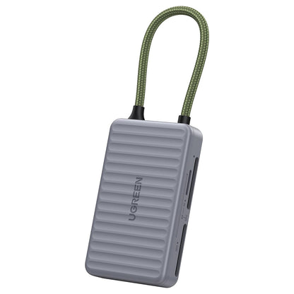 USB-C-kortläsare med UGREEN 55886-organisatör, 2 x SD - microSD, Grå