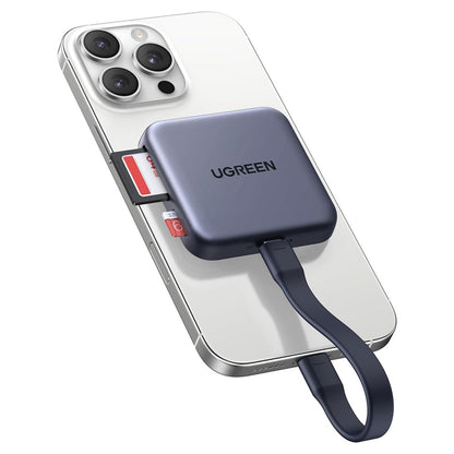 Kortläsare USB-C UGREEN CM898 (65095), SD - microSD, Grå