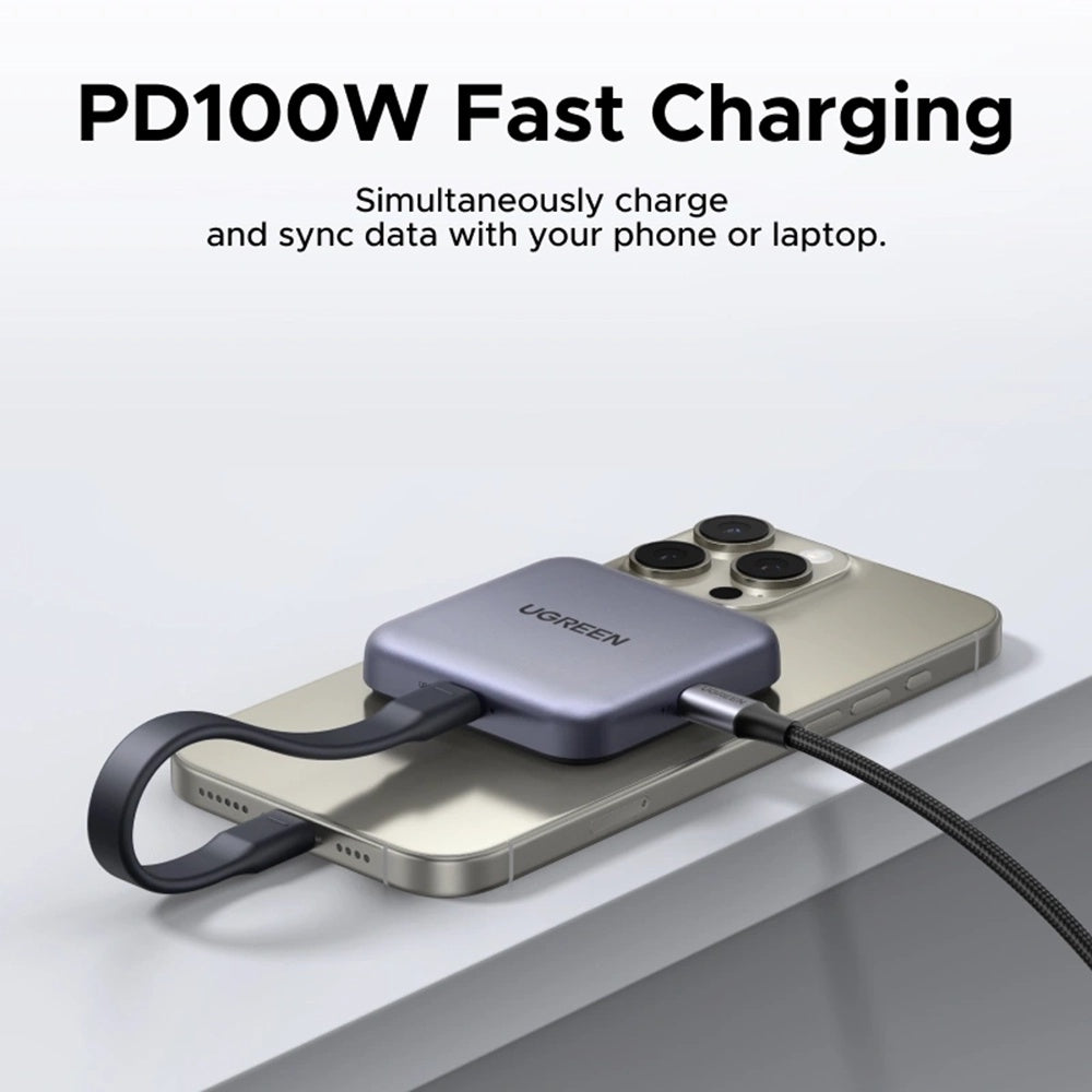 Kortläsare USB-C UGREEN CM898 (65095), SD - microSD, Grå