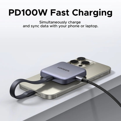 Kortläsare USB-C UGREEN CM898 (65095), SD - microSD, Grå