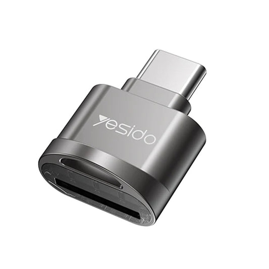 Kortläsare USB-C Yesido GS19, USB-A (OTG) - microSD, Grå
