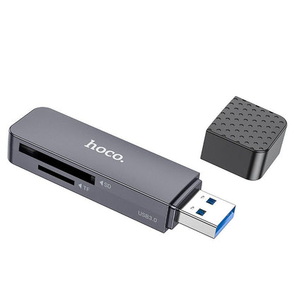 USB-kortläsare HOCO HB45, SD - microSD, Grå