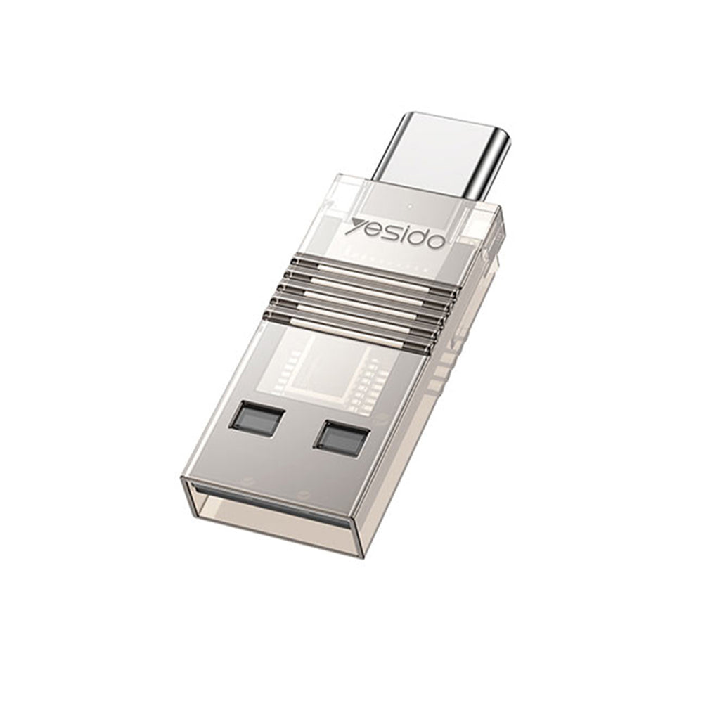 USB / USB-C-kortläsare Yesido GS21, microSD, Transparent