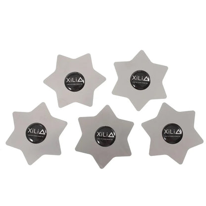 Metallklämmor Xili Hexagon, Set om 5 stycken