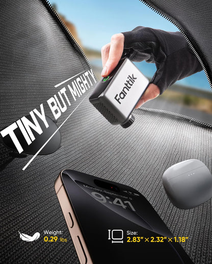 Fanttik X10 Ace Tiny Bike Compressor, Gray