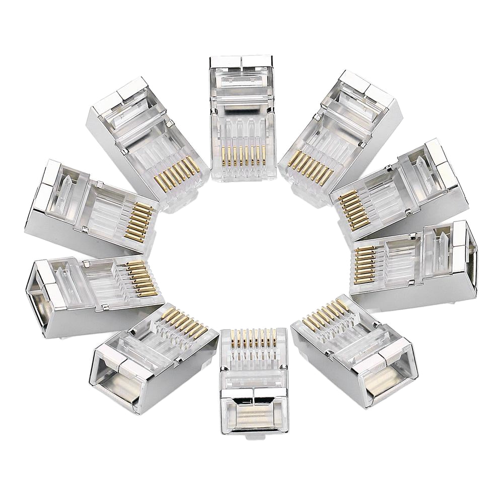 UGREEN NW111 Nätverkskontakt, RJ45, Cat6, Set om 10 stycken