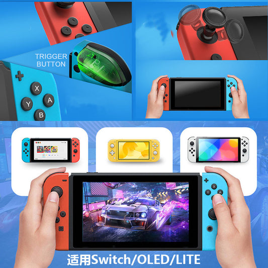Techsuit THSWC-kontroll för Nintendo Switch / Switch OLED / Switch Lite, Röd Blå