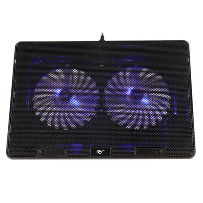 Kylplatta HAVIT F2083 för Laptop 9 tum - 17 tum, Svart