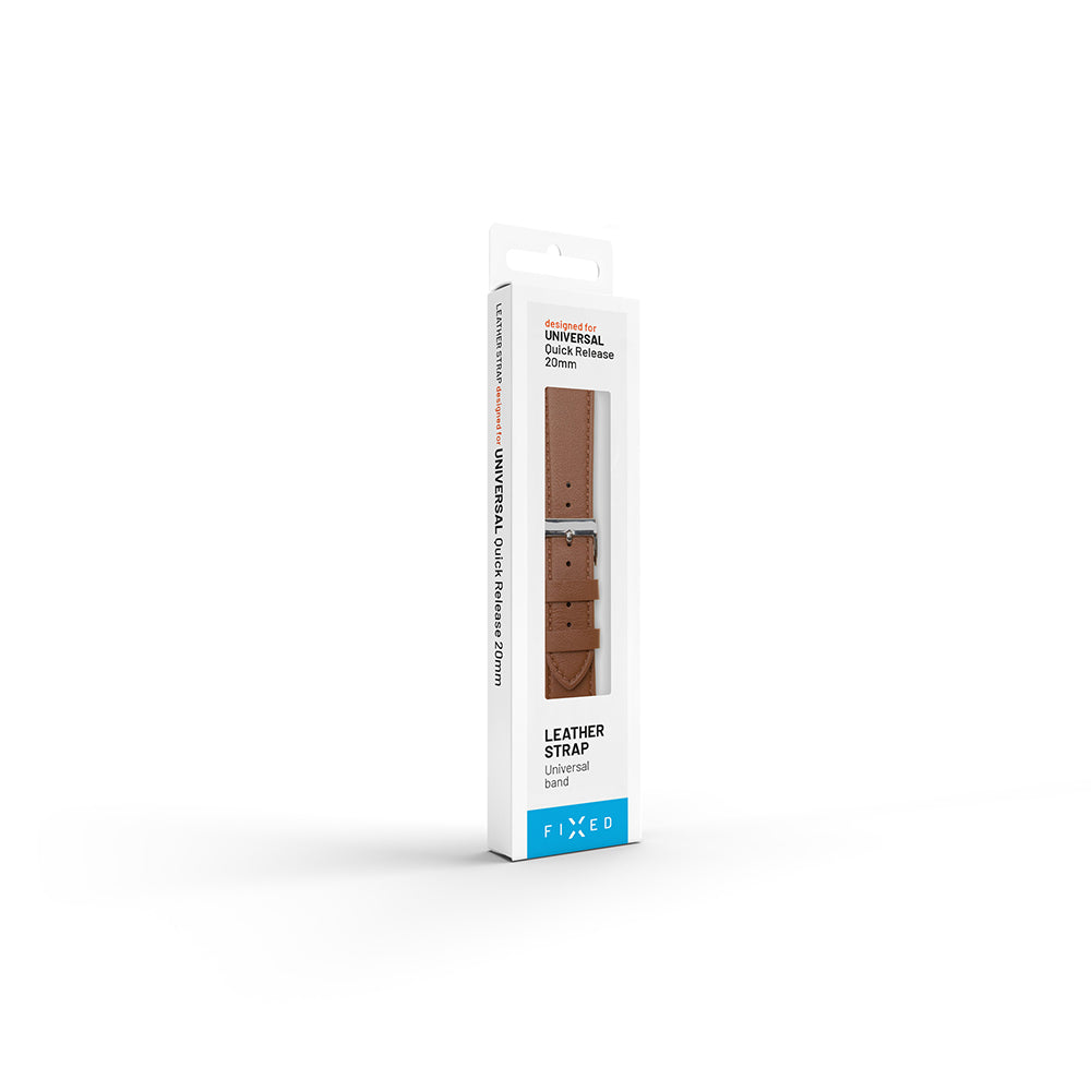 Fixed Leather-rem för Huawei Watch / Xiaomi Watch Series, 22mm, Svart