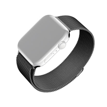 Fixed Mesh klockarmband för Apple Watch 49mm / 46mm / 45mm / 44mm / 42mm Series, Svart