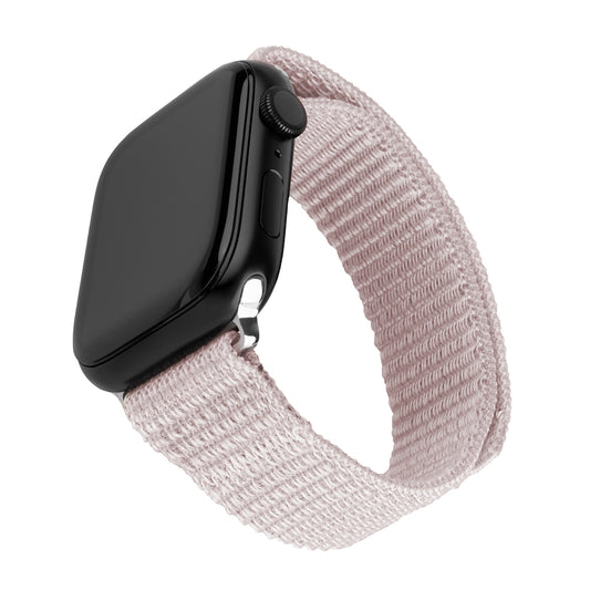 Fixed Nylon Sporty klockarmband för Apple Watch 49mm / 46mm / 45mm / 44mm / 42mm Series, Roséguld