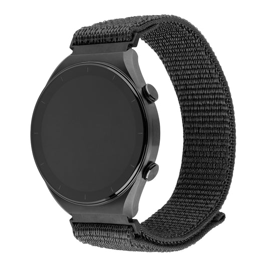 Fixed Nylon Sporty klockarmband för Huawei Watch / Xiaomi Watch Series, 22mm, Mörkgrå