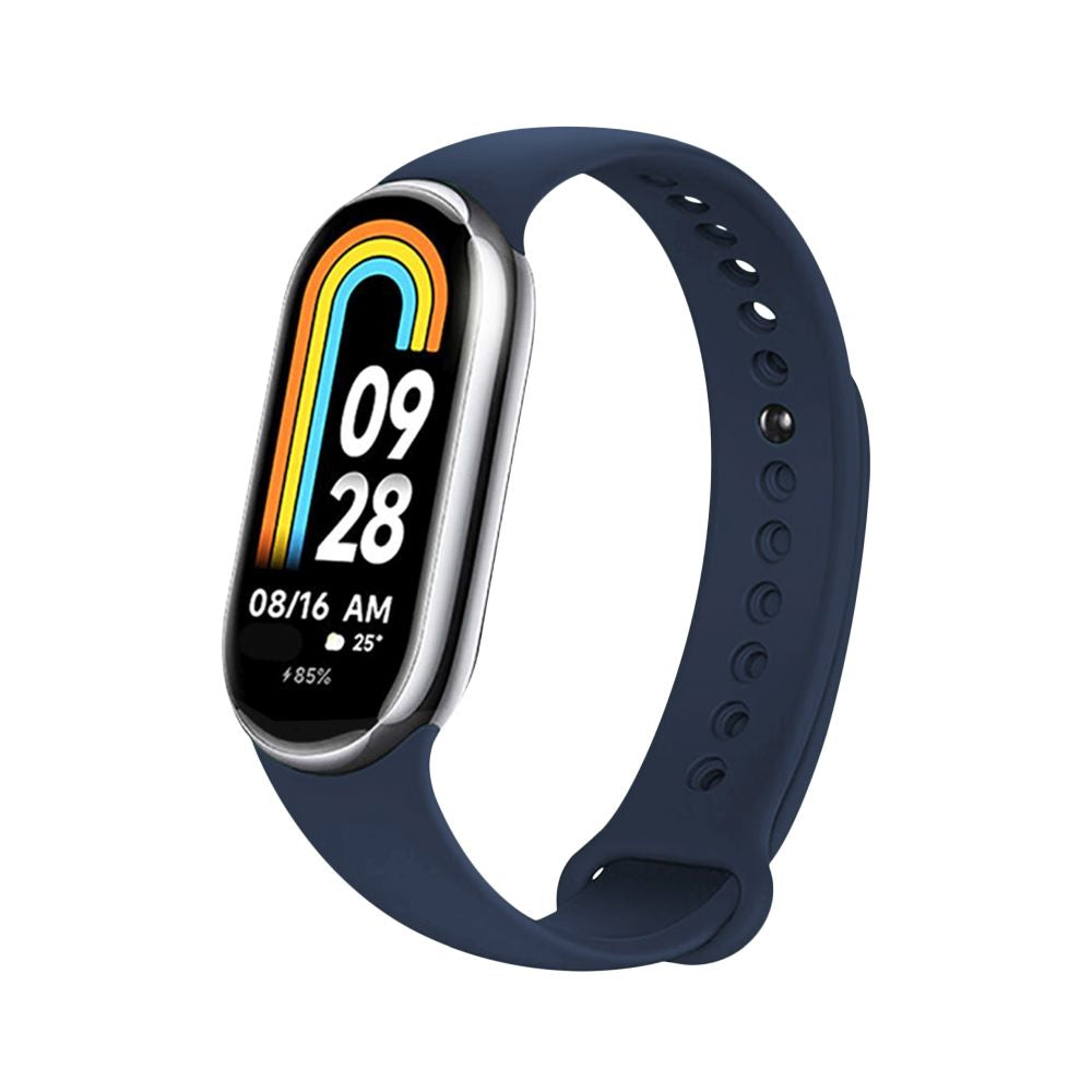 Fixed Silicone-armband för Xiaomi Smart Band 9 / 8, Blå