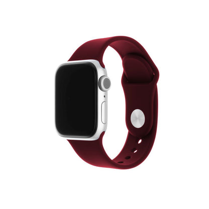 Fixed Silicone Sporty klockarmband för Apple Watch 49mm / 46mm / 45mm / 44mm / 42mm Series, Körsbärsröd