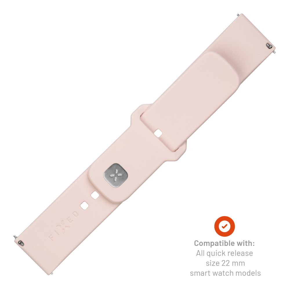 Fixed Silicone Sporty klockarmband för Huawei Watch / Xiaomi Watch Series, 22mm, Rosa