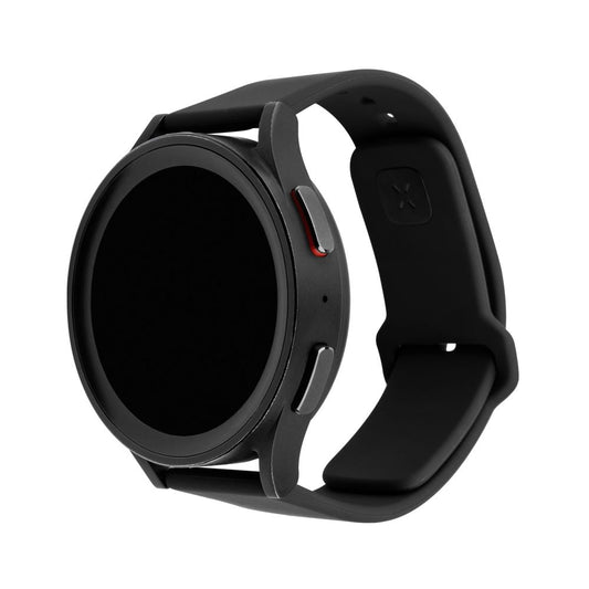 Fixed Silicone Sporty klockarmband för Samsung Galaxy Watch / Huawei Watch Series, 20mm, Svart