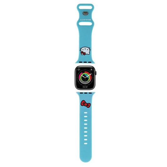 Hello Kitty Silikonklockarmband Kitty Head för Apple Watch 42mm / 41mm / 40mm / 38mm Series, Blå