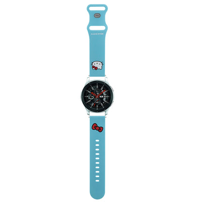 Hello Kitty Silikonklockarmband Kitty Head för Samsung Galaxy Watch / Huawei Watch 46mm / 45mm / 41mm Series, Blå