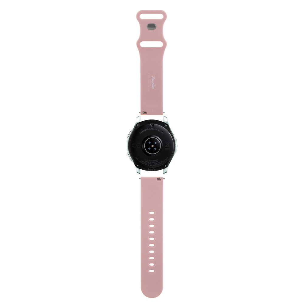 Hello Kitty Silikonklockarmband Kitty Head för Samsung Galaxy Watch / Huawei Watch 46mm / 45mm / 41mm Series, Rosa