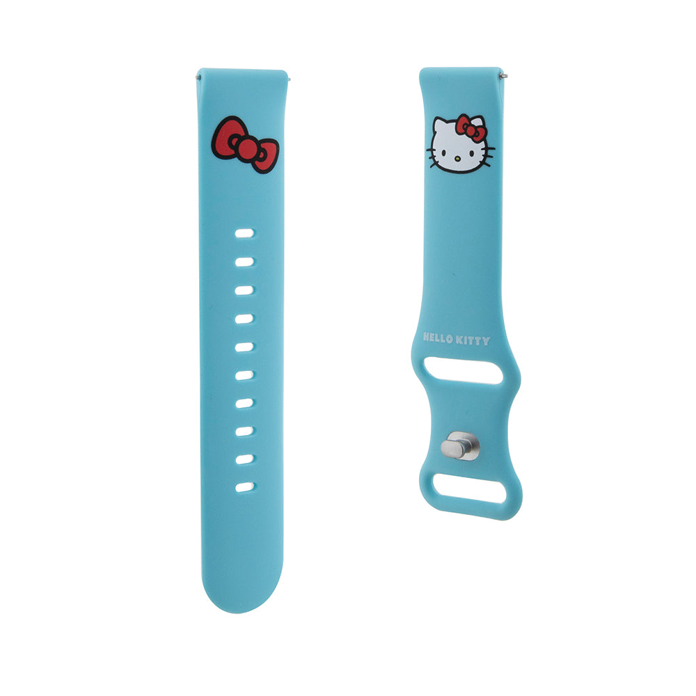 Hello Kitty Silikonklockarmband Kitty Head för Samsung Galaxy Watch / Huawei Watch Series, Blå