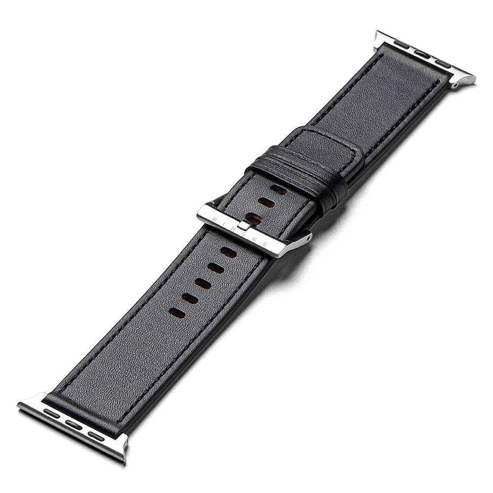 Ringke Leather One rem för Apple Watch 49mm / 46mm / 45mm / 44mm / 42mm Series, Svart