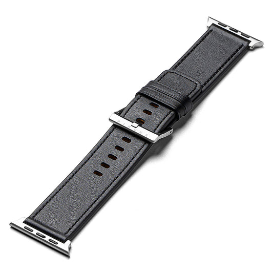 Ringke Leather One rem för Apple Watch 49mm / 46mm / 45mm / 44mm / 42mm Series, Svart