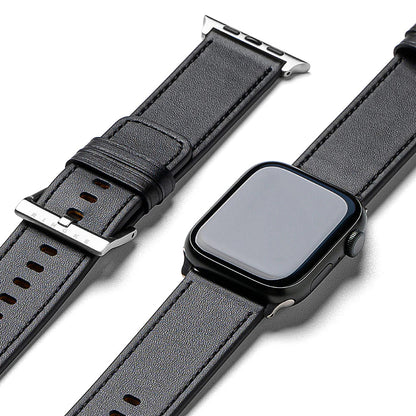 Ringke Leather One rem för Apple Watch 49mm / 46mm / 45mm / 44mm / 42mm Series, Svart