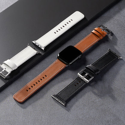 Ringke Leather One rem för Apple Watch 49mm / 46mm / 45mm / 44mm / 42mm Series, Svart