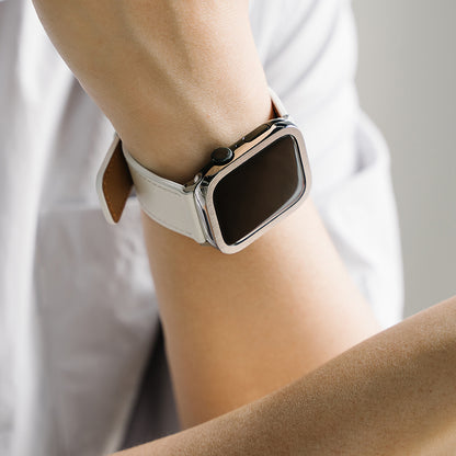 Ringke Leather One rem för Apple Watch 49mm / 46mm / 45mm / 44mm / 42mm Series, Svart
