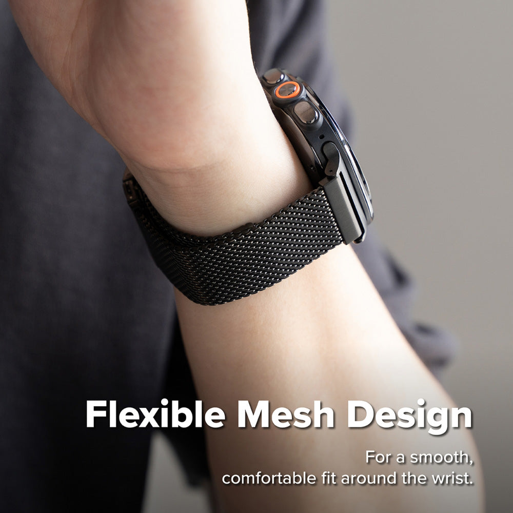 Ringke Metal One Mesh-armband för Samsung Galaxy Watch Ultra2, svart