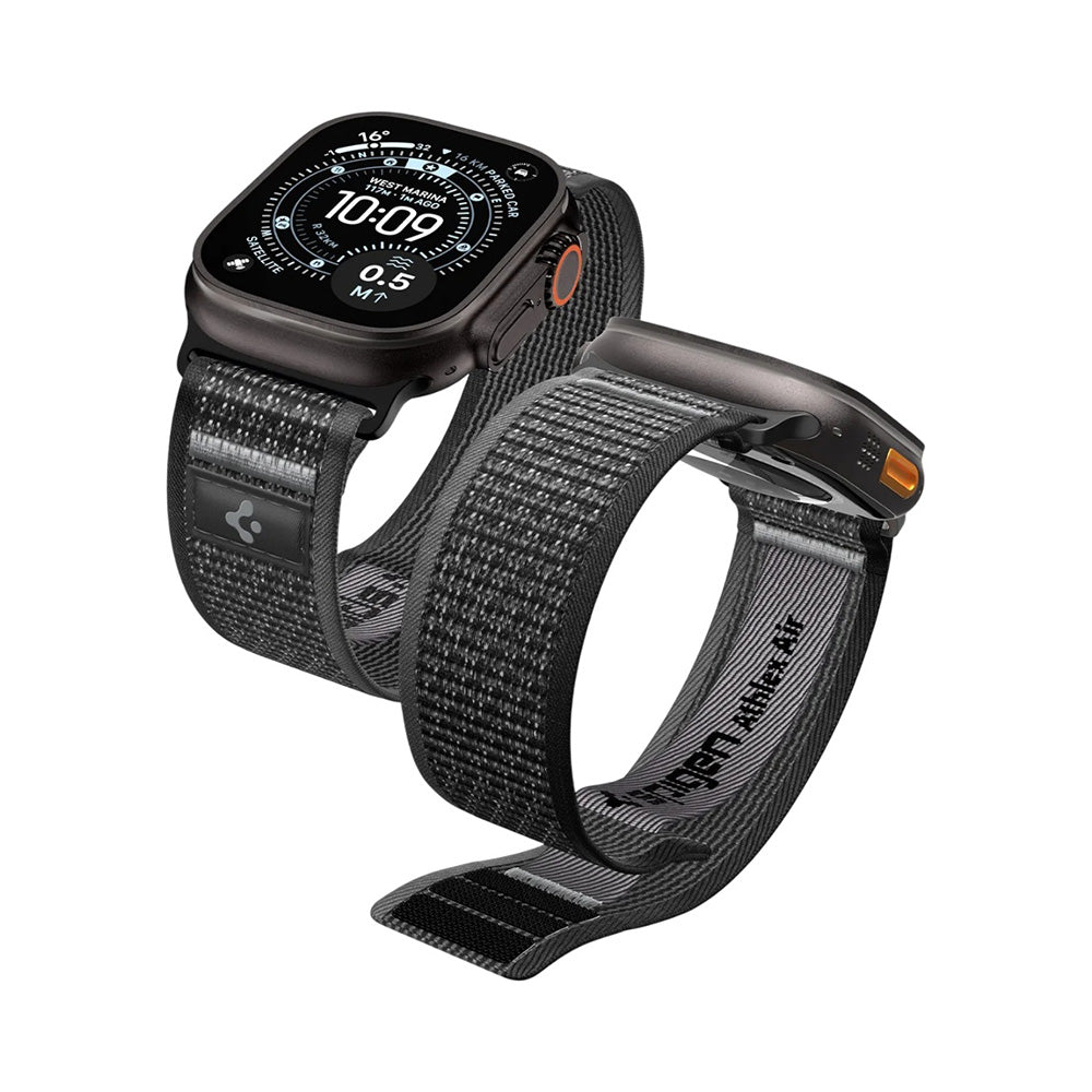 Spigen Athlex Air 2-band för Apple Watch 49mm / 46mm / 45mm / 44mm-serien, grå AMP11113