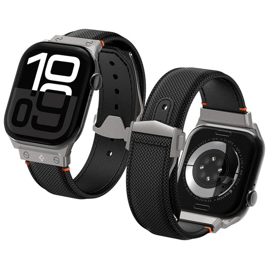 Spigen Classic Fit-band för Apple Watch 49mm / 46mm / 45mm / 44mm / 42mm-serien, svart AMP09304